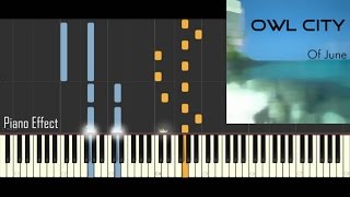 Owl City - Fuzzy Blue Lights (Hard Version) (Piano Tutorial Synthesia)