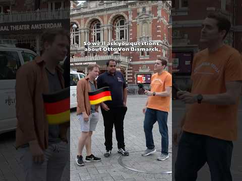 Two Germans easily handle questions about Otto Von Bismarck