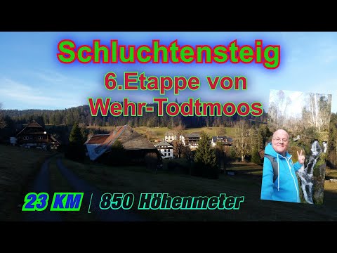 🌲😎🍁🌄🔝Fernwanderweg Schluchtensteig im Südschwarzwald ▶▶6.Etappe Wehr-Todtmoos | *winter edition*