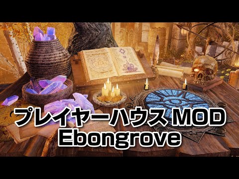 夜も明るいプレイヤーハウスMOD！Ebongrove【SkyrimMOD紹介】