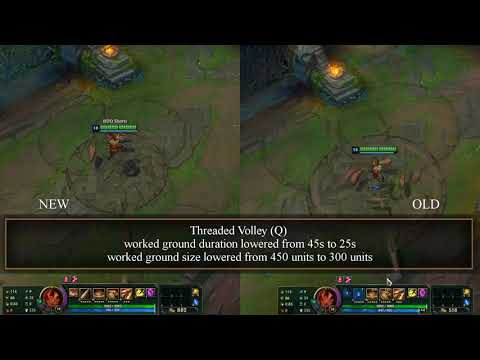 Riot buff Taliyah Update PBE 11.18 (NEW and OLD) - BDD Shorts