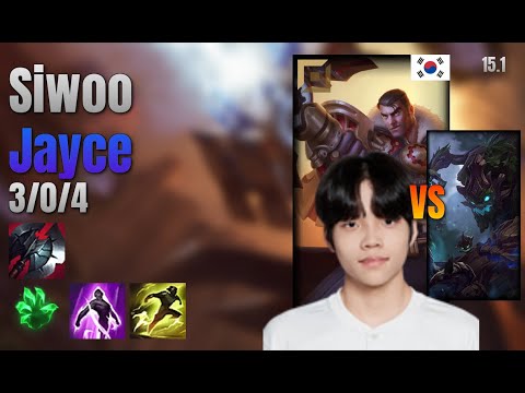Siwoo Top Jayce vs Maokai lol KR solo rank Full Game 15.1 | 시우 제이스 vs 마오카이