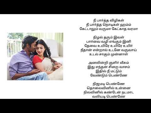 Nee paartha vizhigal song tamil Lyrics || 3 movie
