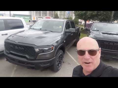 2026 Ram 1500 Rebel 4x4 Crew Cab 5'7" Box in Gray for sale at Kitchener Chrysler Dodge Jeep Ram in Kitchener, ON