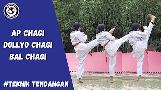 Teknik Tendangan || Ap Chagi, Dollyo Chagi dan Bal Chagi