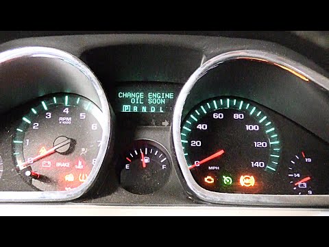How to Reset Oil Life On Chevy Traverse 09 -17