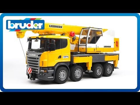 Bruder scania liebherr crane truck 03570