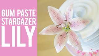 How to Make a Gum Paste Stargazer Lily