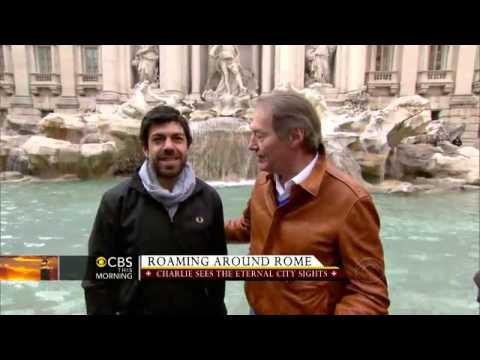 Charlie Rose cruises around Rome
