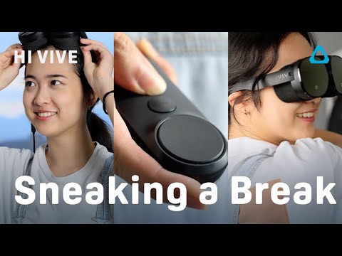 HI VIVE - VIVE Flow with Controller | Sneaking a Break?