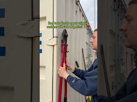 Video: Gator Magnetics Shipping Container Storage for Hose, Loppers, Shovels & Ladders video thumbnail