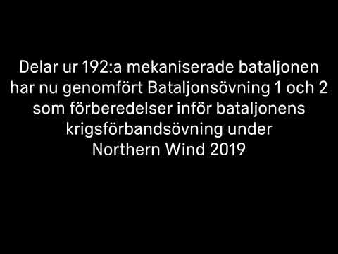 192:a mekaniserade bataljonen siktar mot Northern Wind 2019