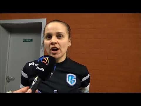 Interview met Riete Loos na KAA Gent vs KRC Genk Ladies in de Belgium Super League seizoen 2017 2018