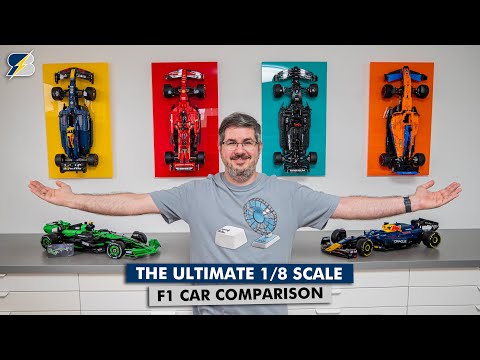 The ultimate 1/8 scale F1 car comparison - LEGO vs CaDA vs Rastar
