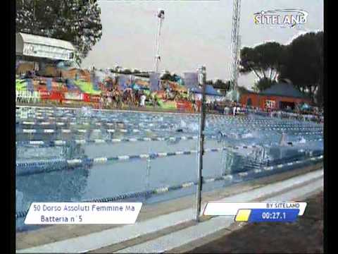 Serie 5 dei 50 Dorso  Assoluti Femmine Master - 11 Memorial Andrea Bettiol