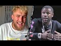 JAKE PAUL PLAYING MIND GAMES ON FLOYD MAYWEATHER; PULLS HILARIOUS PRANK DURING INTERVIEW