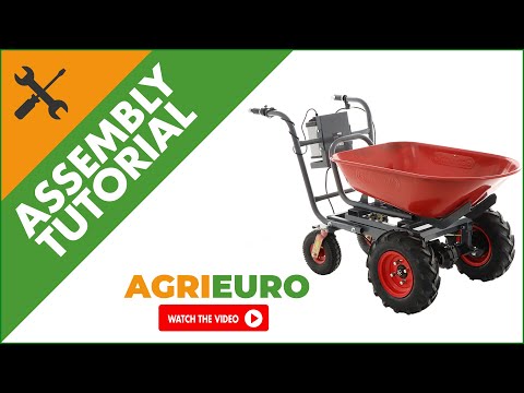 Geotech CAR 300T-100 - Electric Battery-Powered Wheelbarrow - 40V 6Ah Battery - Assembly tutorial