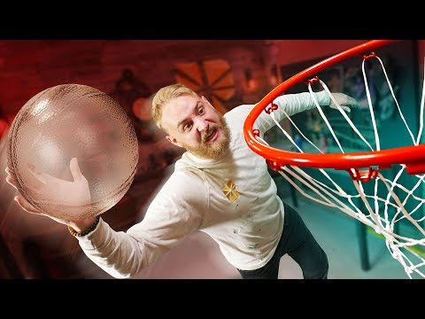 Playing Basketball With GLASS Challenge! Video