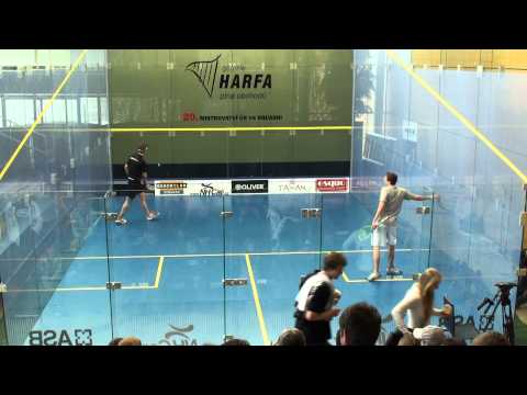 MČR Squash 2012 - Exhibition - Lucas Serme vs. Bradley Hindle