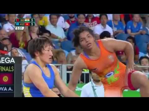 Sakshi Malik winning Bronze medal at #Rio2016