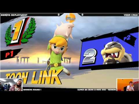 SWBB #55  Deployment T Link vs YodaCage Bowser Jr   Winners Round 1   Smash Wii U   Singles