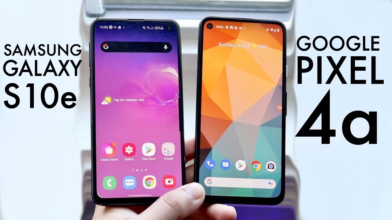 Google Pixel 4a Vs Samsung Galaxy S10e! (Comparison) (Review)