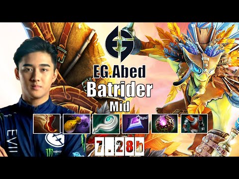 Batrider Mid | EG.Abed | ABED DESTROYS MID LANE NO MERCY | 7.28b Gameplay Highlights