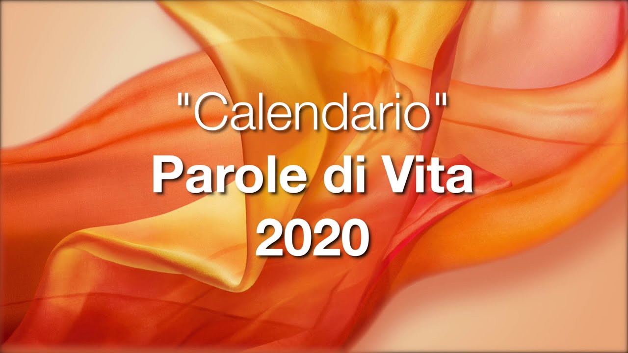 Meditazione Calendario “Parole di Vita”