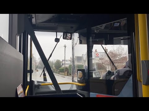 Windscreen View - LB71XNY SEe166 Route 359 Purley Downs Rd - Addington Village