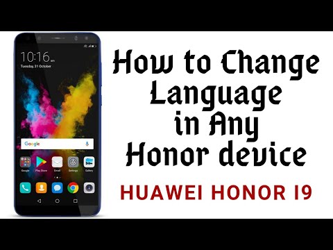 HUAWEI Honor i9 - How to Change Language in Honor devices Simple Method