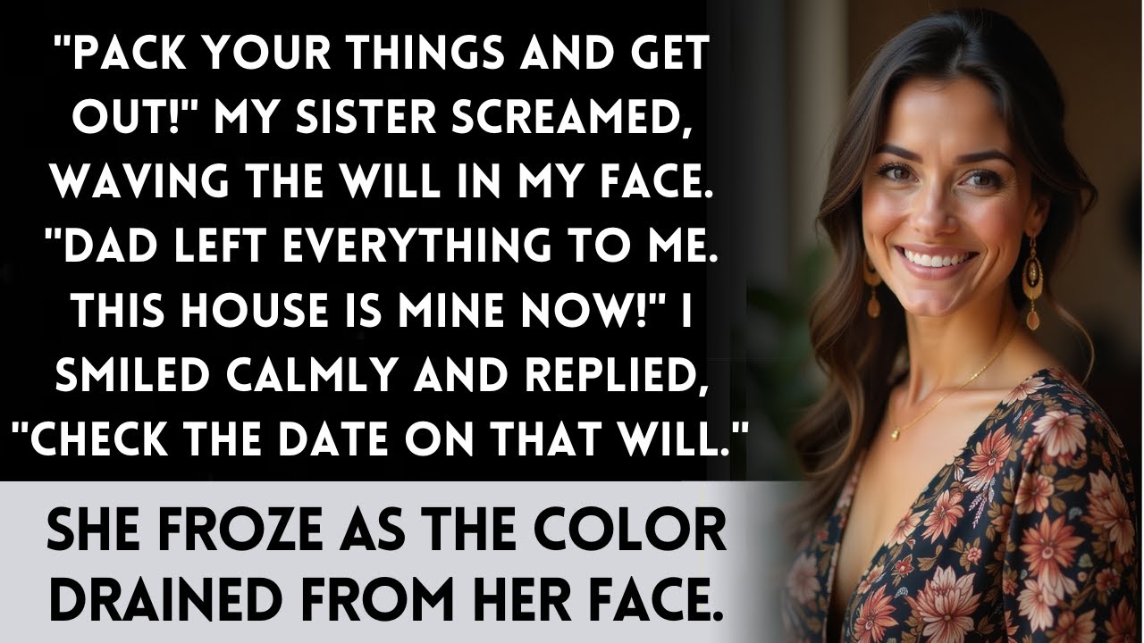 My sister stole my inheritance and tried to evict me—but she didn’t see my plan coming.