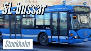 preview picture of video 'SL-bussar i Stockholm'