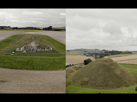 West Kennet Long Barrow & Silbury Hill by Drone I Mavic 2 Pro