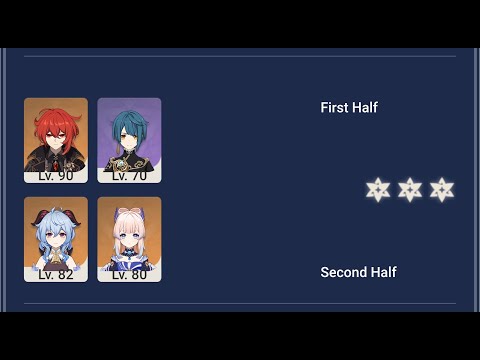 (2.4) Ganyu + Diluc 2 Units Team | Spiral Abyss Floor 12 9 Stars | Genshin Impact 2.4