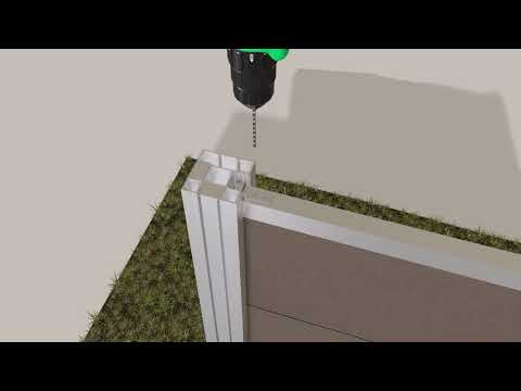 WPC-Steckzaun aufbauen: Baltrum | zum Einbetonieren | Ligna Gard