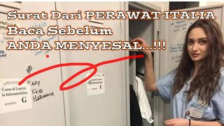 Surat Dari Perawat Cantik ITALIA Untuk Indonesia (KAMI MATI KARNA GANASNYA COVID-19)