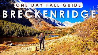 FALL GUIDE to ONE DAY in BRECKENRIDGE Colorado | Best Things to Do, Eat & See