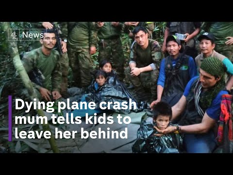 Colombia plane crash: Moment four children found alive after 40 days in jungle