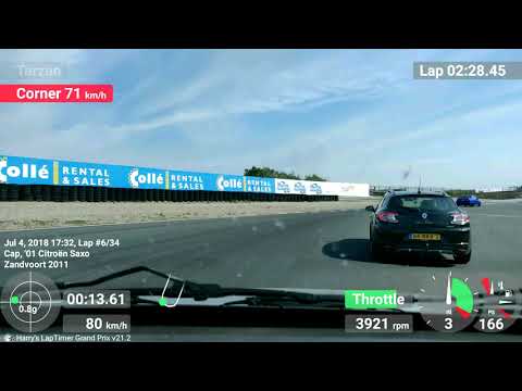 Casper Citroen Saxo VTS 16V Zandvoort multiple laps Heat 1