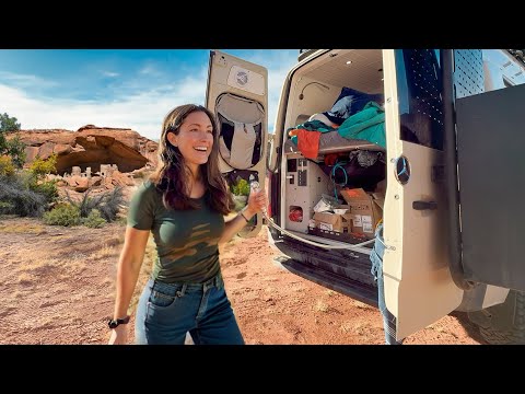 Van Camping Utah to Secret Ancient Ruins