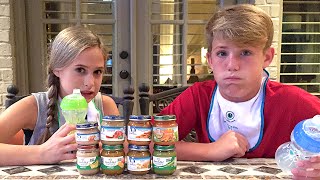 The Baby Food Challenge (MattyBRaps vs Liv)