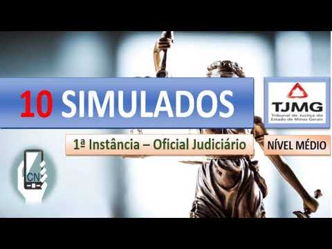 SIMULADO Gratuito TJ MG 1ª e 2ª instância