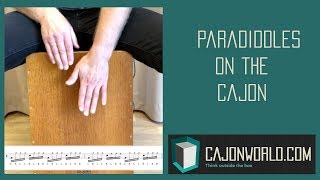 Paradiddles on the Cajon
