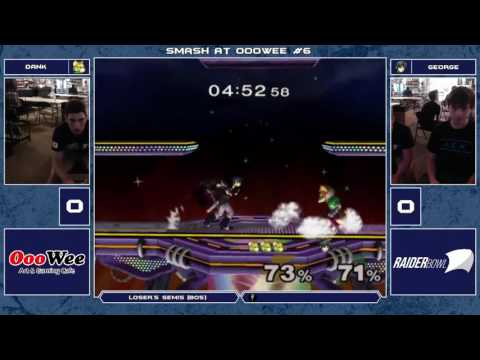 Smash At OooWee 6 Melee Singles - Dank (Fox) vs George (Marth) - Loser's Semis