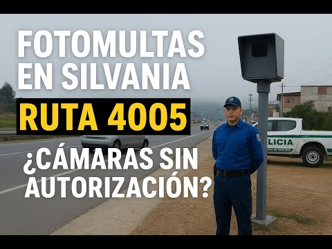Foto multas Silvania Cundinamarca - Sistema de foto deteccion Silvania ruta 4005