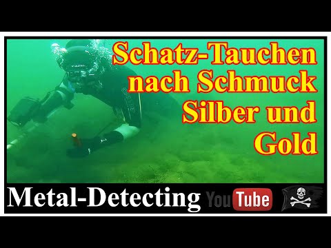 Diving for gold, silver with Blu3 Nemo. Treasure hunt with the metal detector in the water.