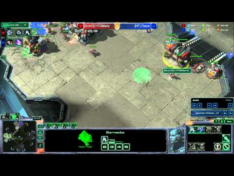 TvZ Mech HTOMario vs [HF] Elazer Defending baneling busts.