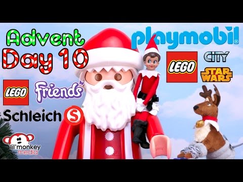DAY 10 - 2016 Advent Calendar Collection!! 4 Playmobil, 2 Schleich, Lego Friends, City & Star Wars!!