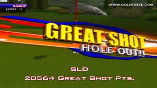 preview picture of video 'Golden Tee Great Shot on Bear Lodge!'