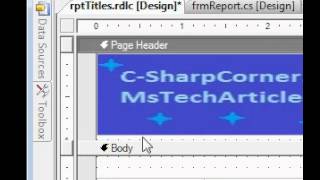 Generating DotNet Report - Part 4: Page Header & Footer